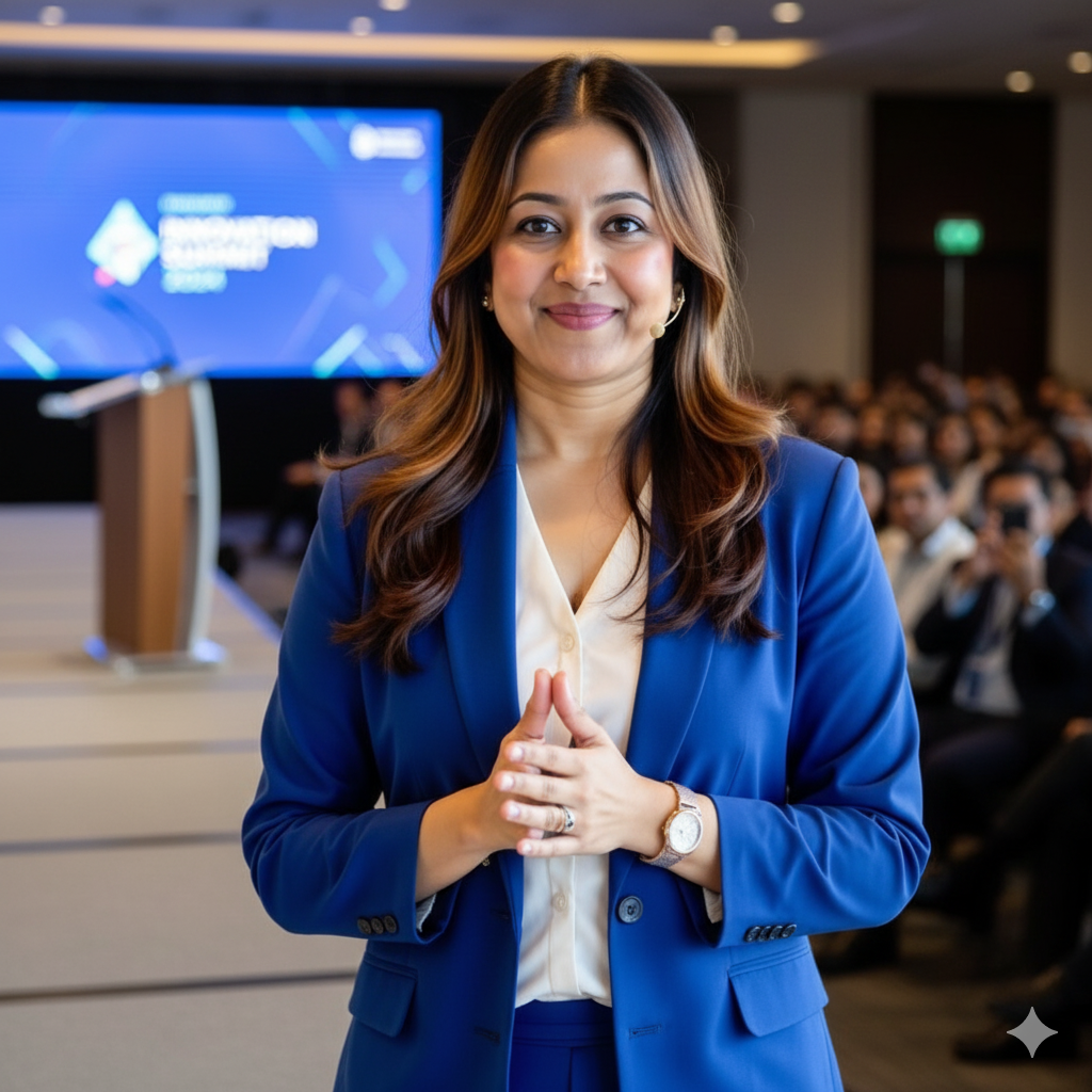 Masum speaking at international conference